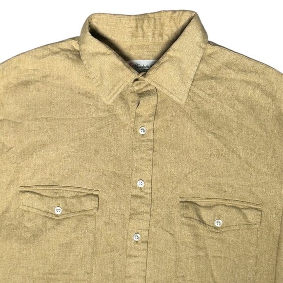 Turnbull & Asser England Herringbone Weave Custom Made Premium Dress Shirt SzXL - Picture 5 of 10